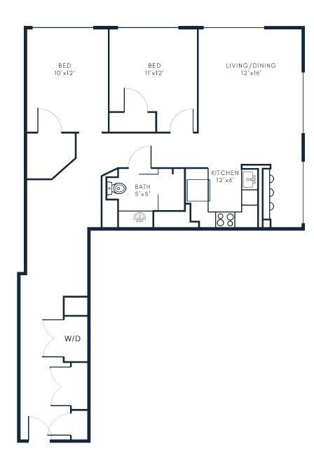 Floor Plan - 2x1 - B8