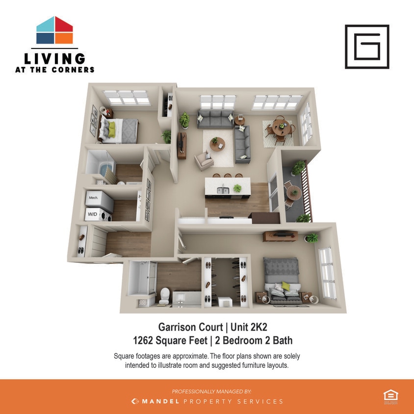 Garrison Court Unit Style 2K2 - 2K2