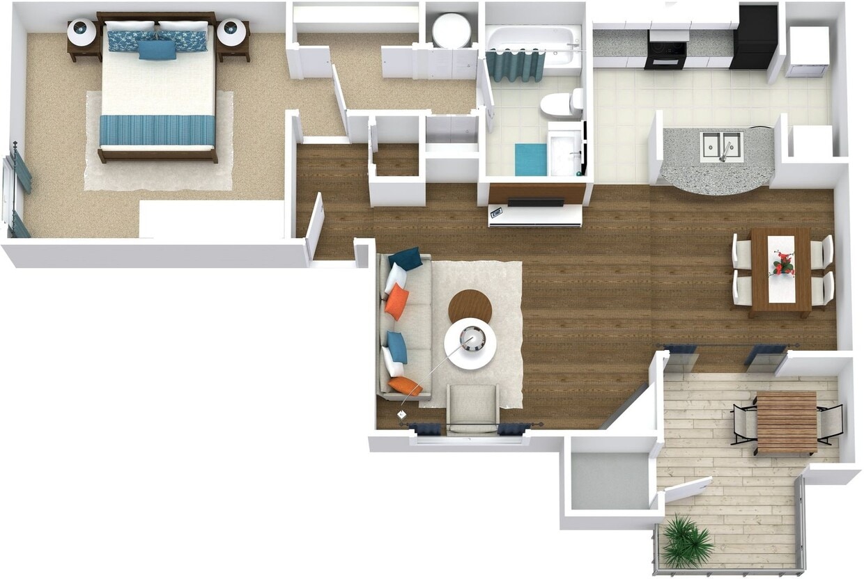 Floor Plan - Birch A4Rwx (Renovated)