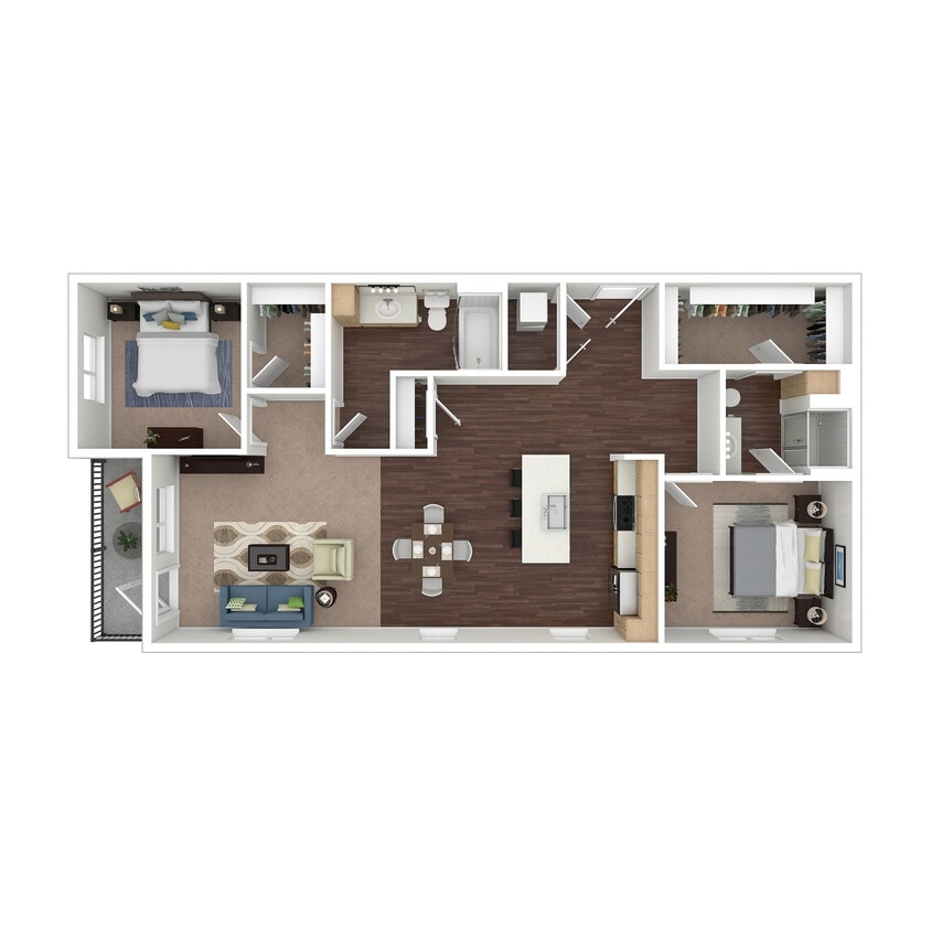 B4 3D Floor Plan - B4
