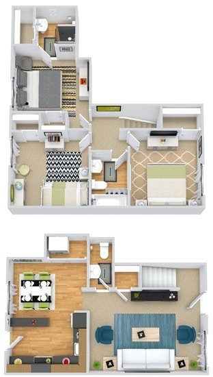 Floor Plan - Hemlock Townhouse