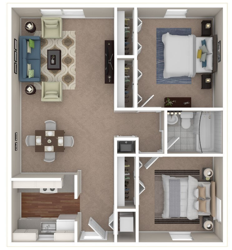 Floor Plan - 2x1 