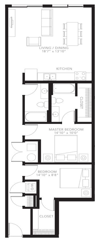 Floor Plan - 2BR-C2