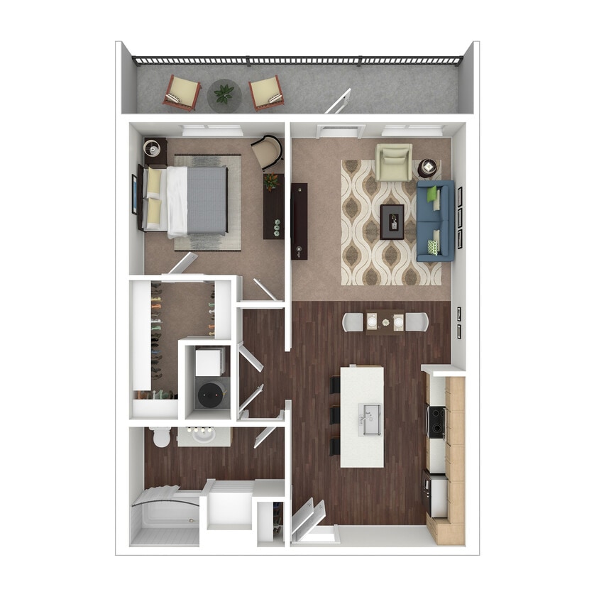A2 3D Floor Plan Style 3 - A2