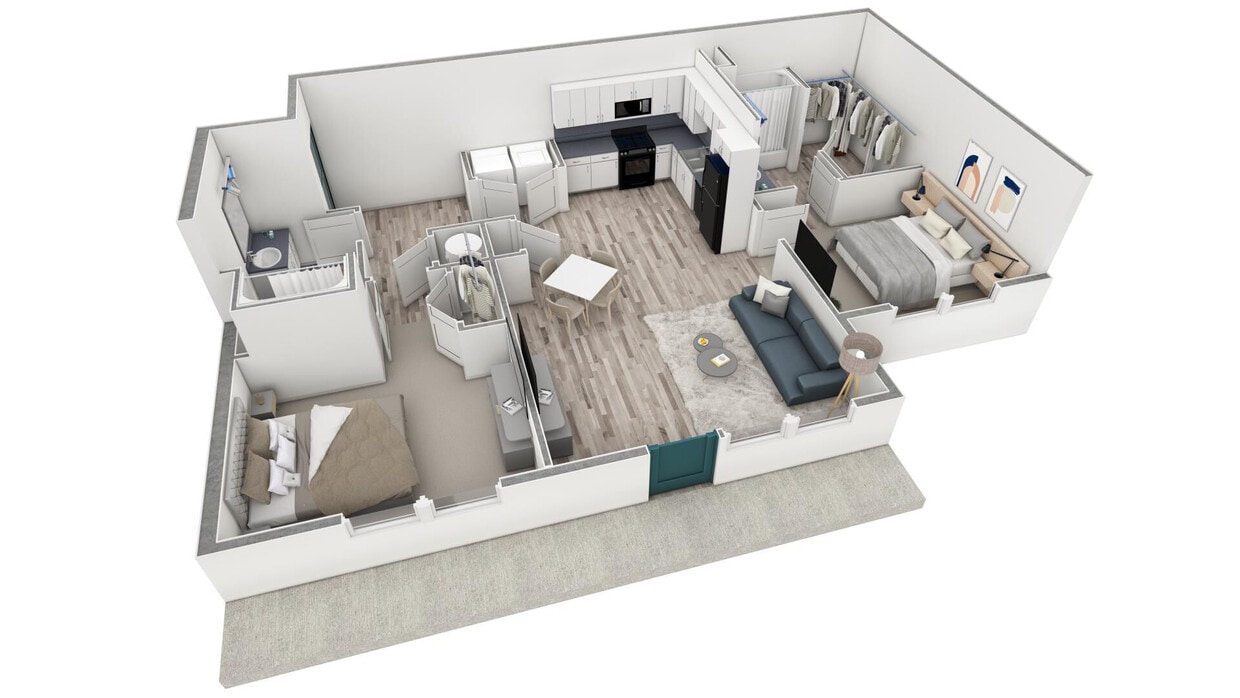 Floor Plan - 2-2 BR Premier Retreat Overloo