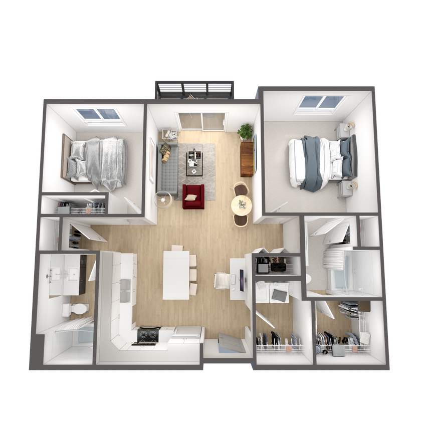 Floor Plan - Hatfield (2B)