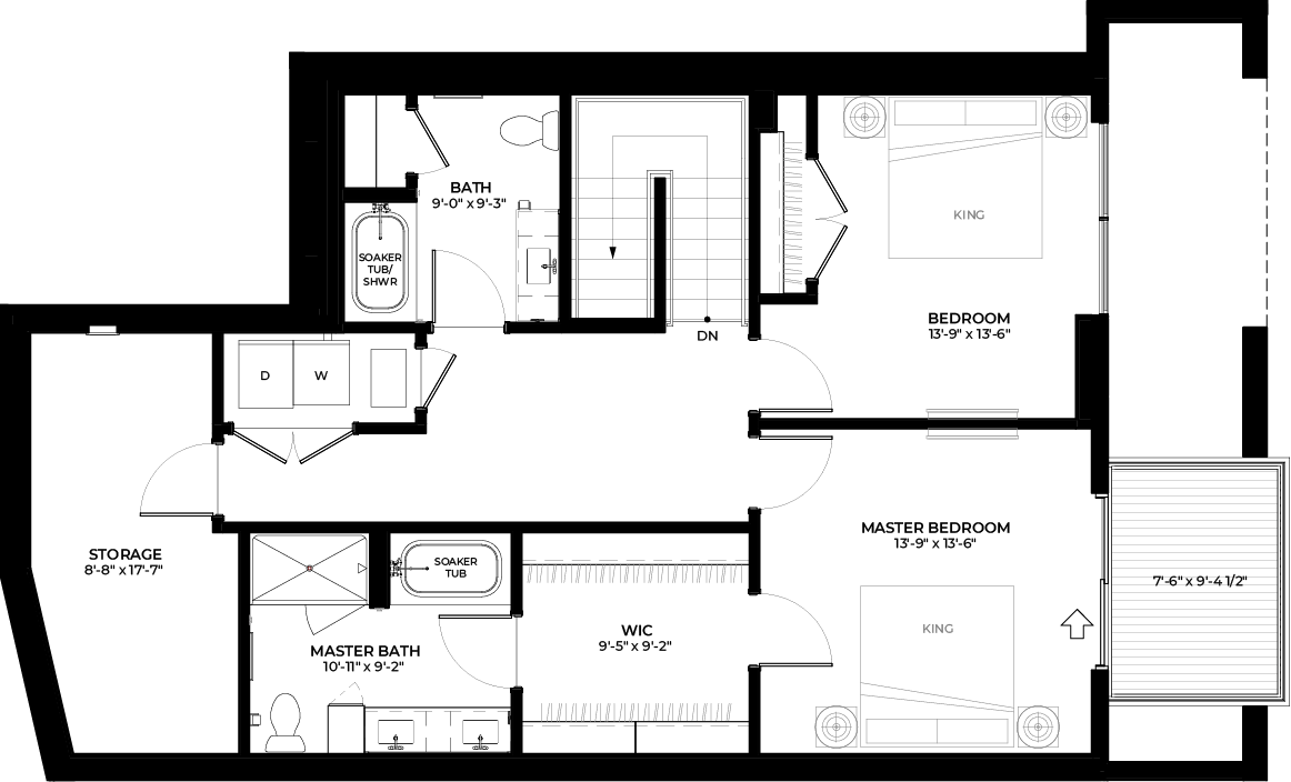 Floor Plan - Cypress with Den (TH2)