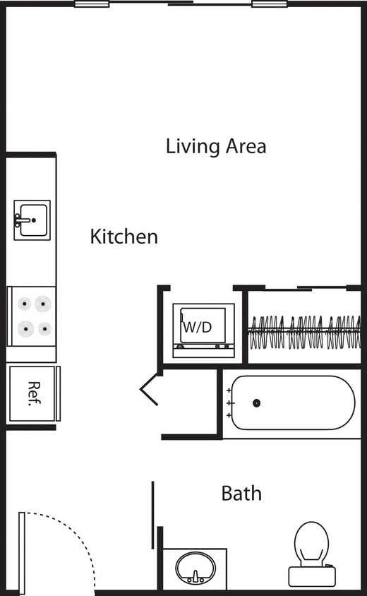 Floor Plan - MicroA1_0b1b_317_NoDeck