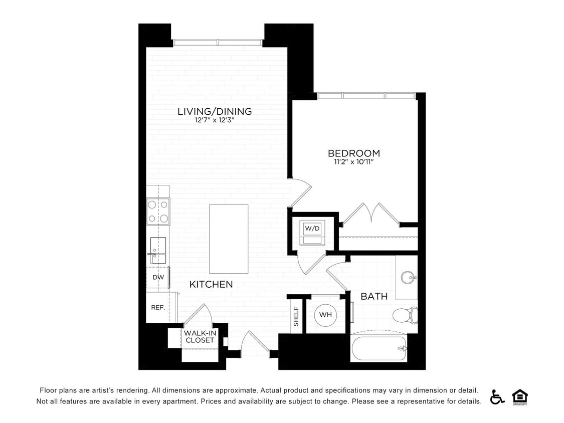 Floor Plan - 1F | 702 SF