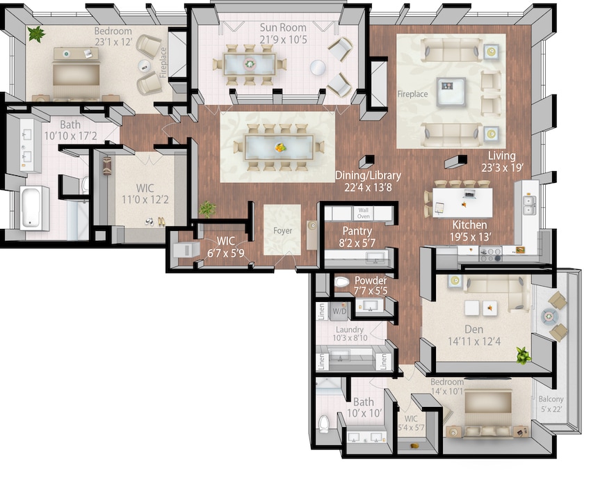 Floor Plan - Father Hennepin