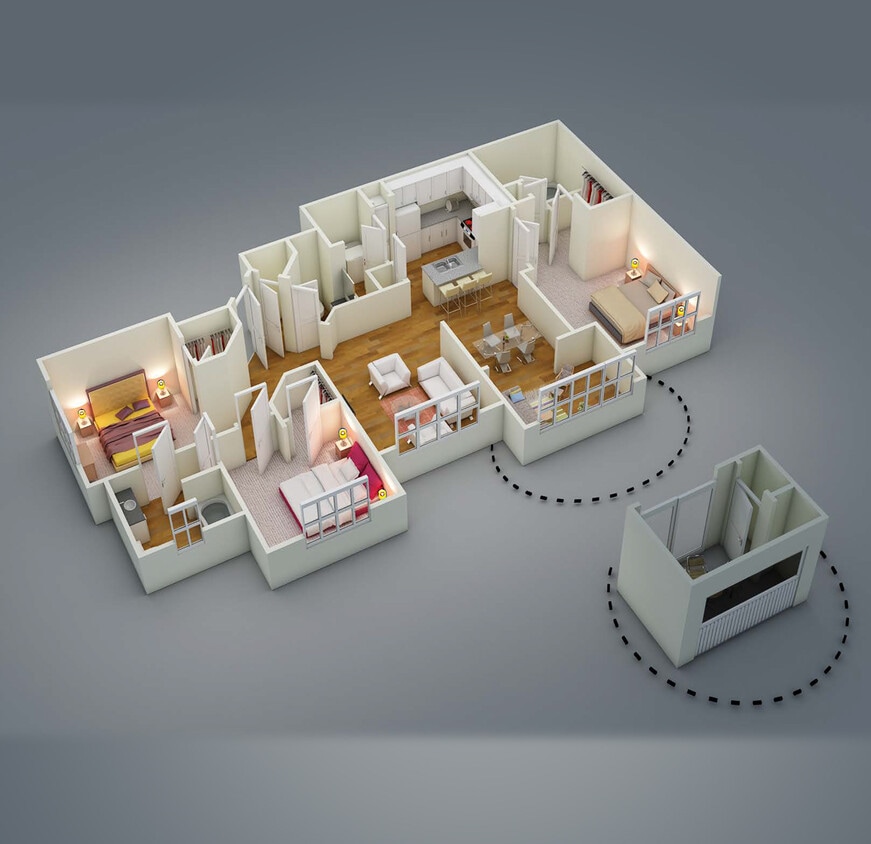 Floor Plan - Wando and Wando with Sunroom
