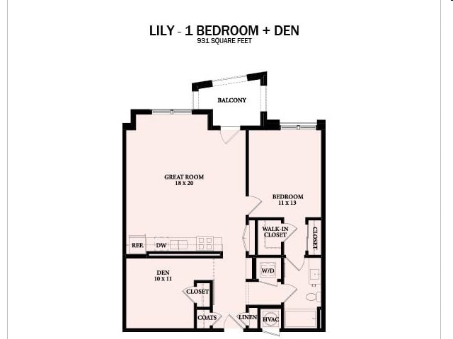 Floor Plan - Lily - Den