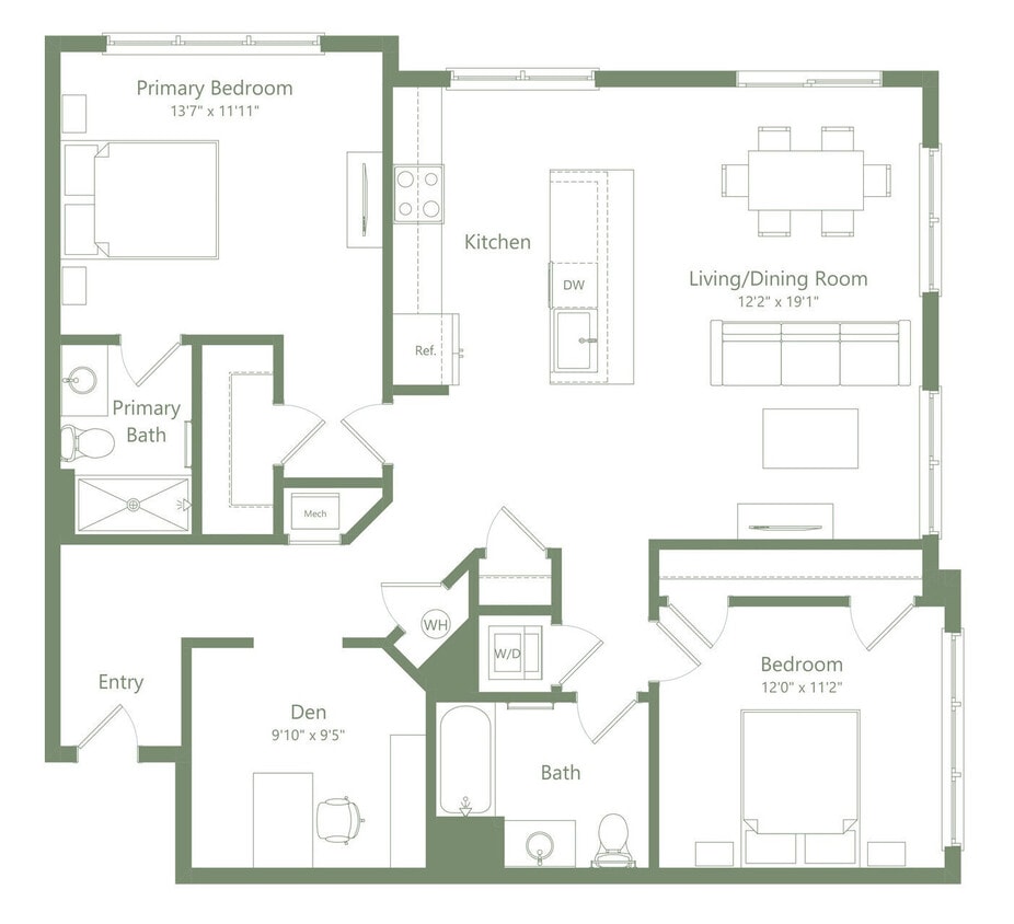 B3.1 floor plan Enclave at Raritan - B3.1