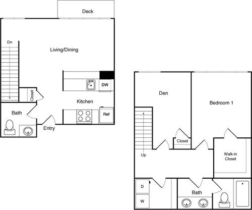 Floor Plan - 2 Bed 227 - SE