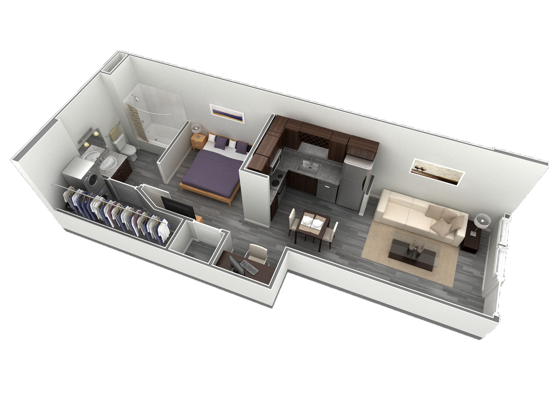 Floor Plan - Studio Grand Courtyard