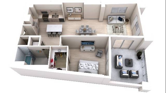 One Bedroom One Bath (1,014) - One Bedroom One Bath (1,014)