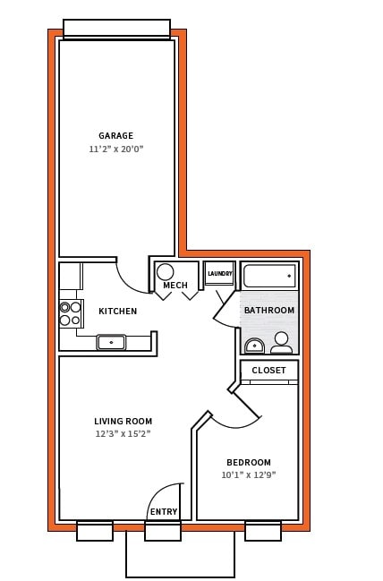Floor Plan - Ann w/Garage