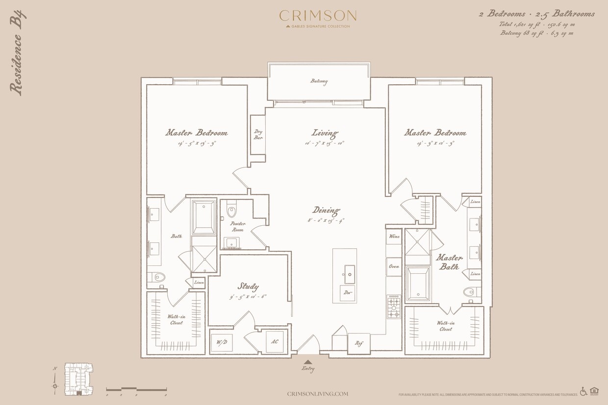 Floor Plan - Residence B4 with study