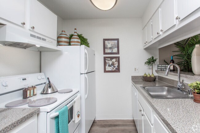 1 Br, Kitchen - Riveraine Apartments