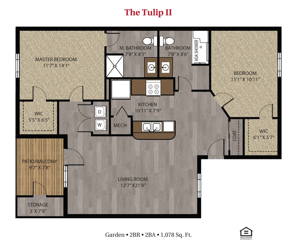Floor Plan - The Tulip II