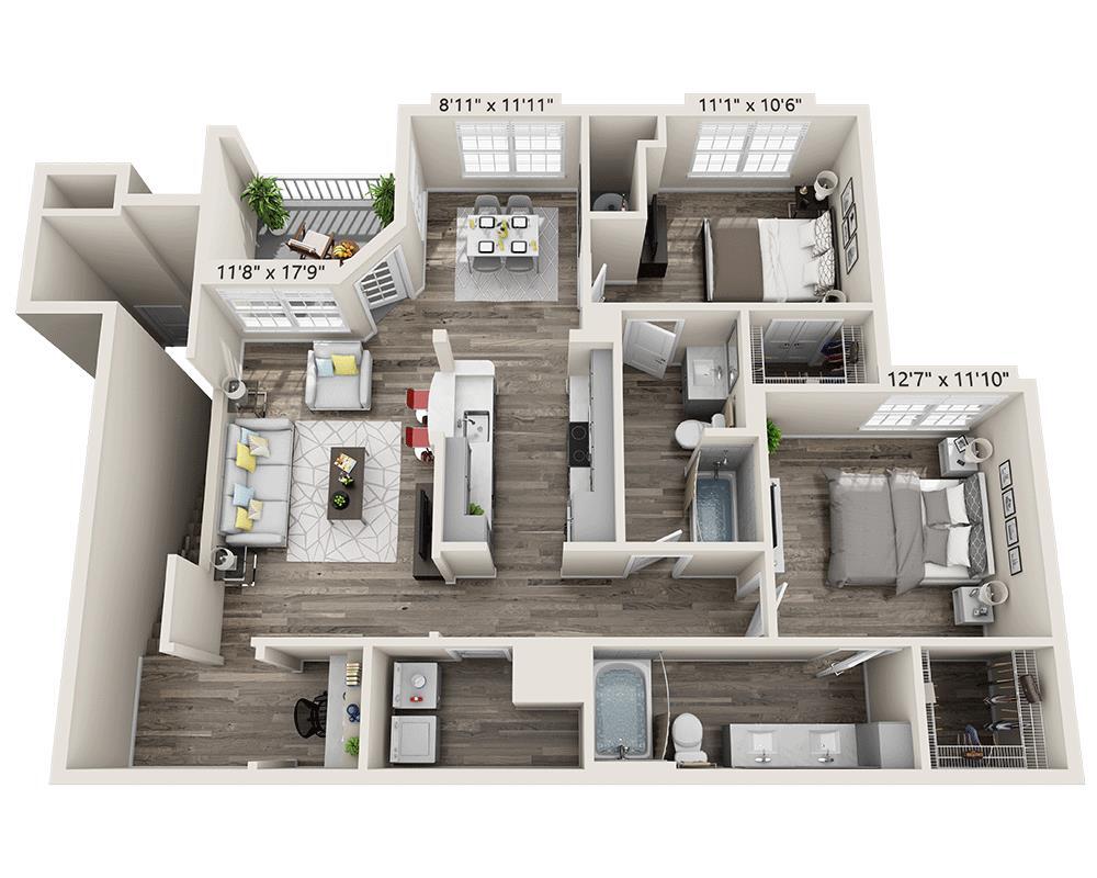 Floor Plan - Plan F2 (B2A)