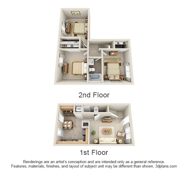 Floor Plan - Redwood Townhouse