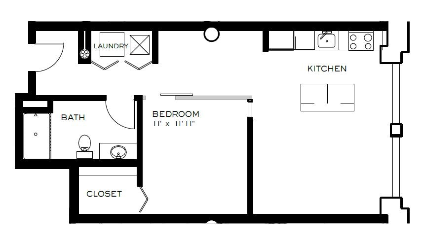 Floor Plan - One Bedroom A9