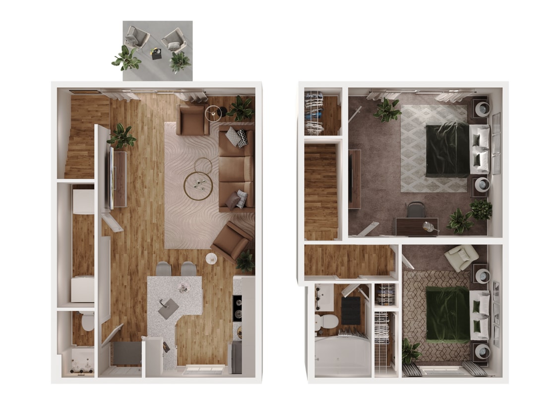 Floor Plan - Berwick - TH (With Deck)