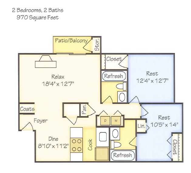 2 Bedroom Deluxe - 2 Bedroom - Deluxe