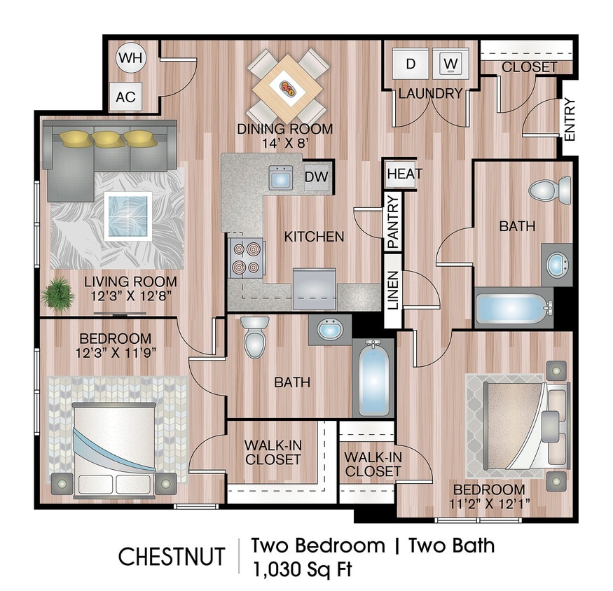 1030 Square Feet - Chestnut