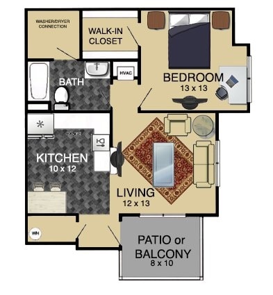 1 Bedroom 2nd Floor - 1 Bedroom 2nd Floor