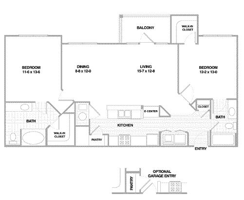 The Topaz - B5a - Two Bedroom, Two Bathroom