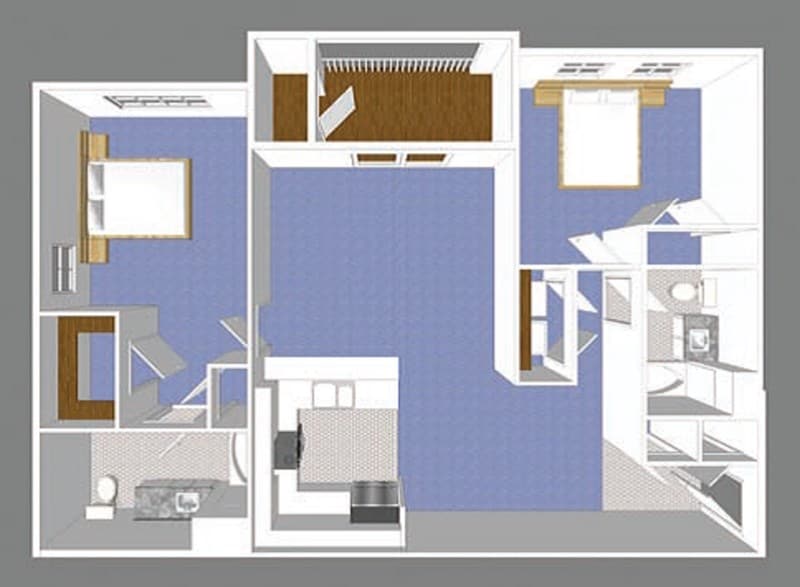 Floor Plan - Commons Two Bedroom