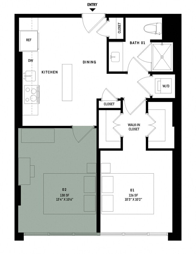 Floor Plan - Co-Living B5BR-Room 2