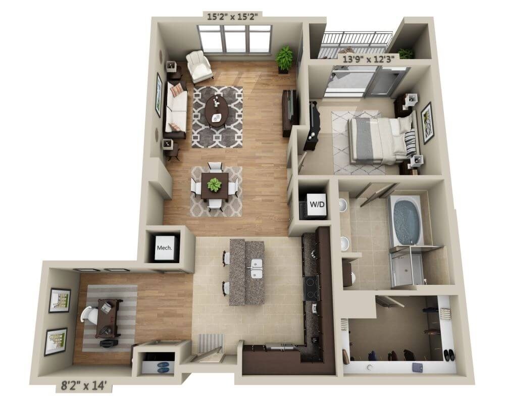Plan K (A1AD) - Floorplan K