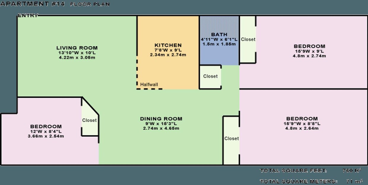 Floor Plan - 3x1 (14, 24)