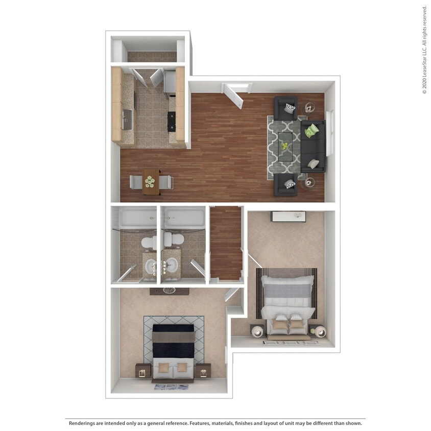 Floor Plan - 2x2