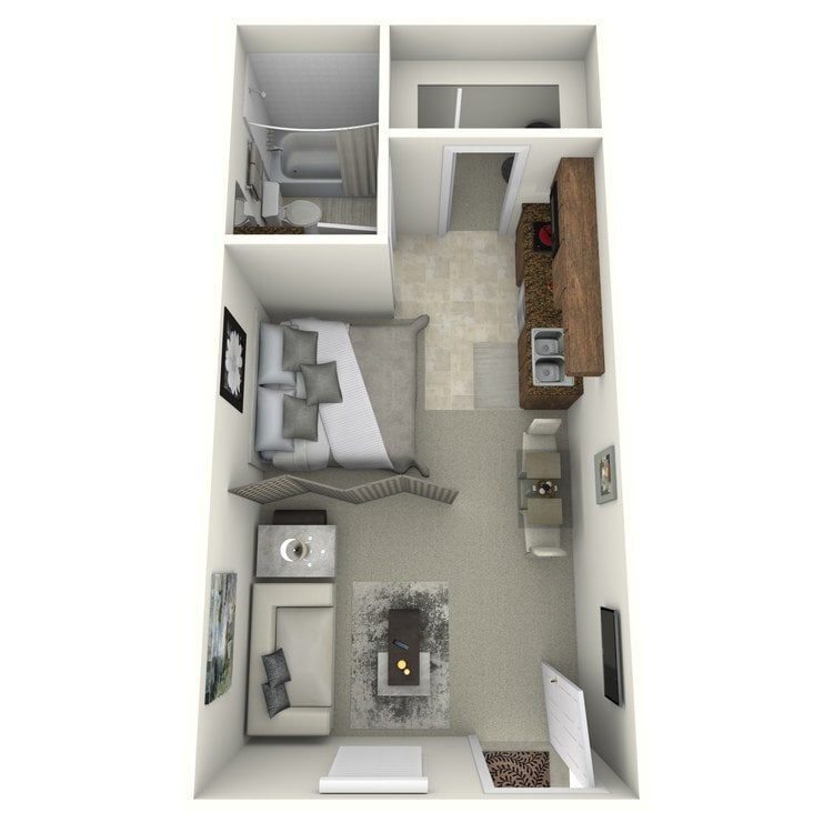 Floor Plan - Renovated Studio