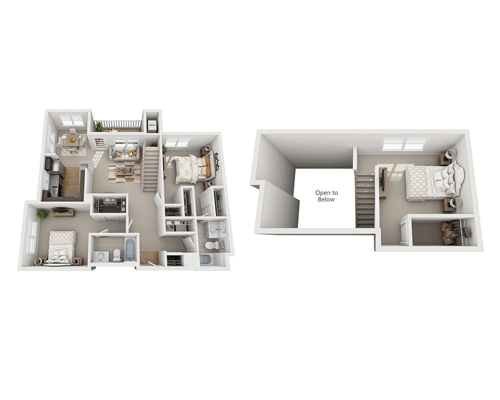 Floor Plan - Bamboo Gardens Loft (B2EL)