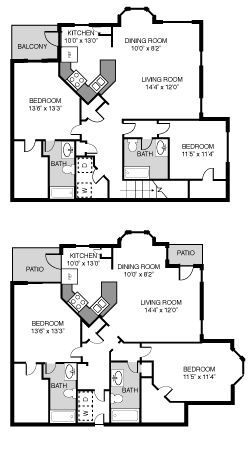 Floor Plan - B3 - Attached Garage