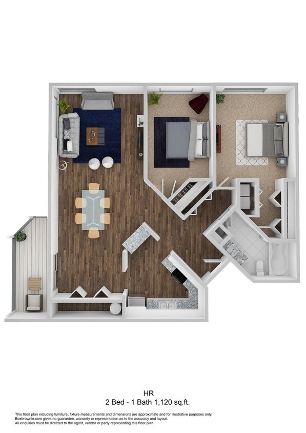 Floor Plan - 2X1 SQ FT 1120