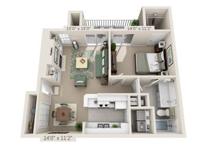 Royal Oak One bed - The Telfair