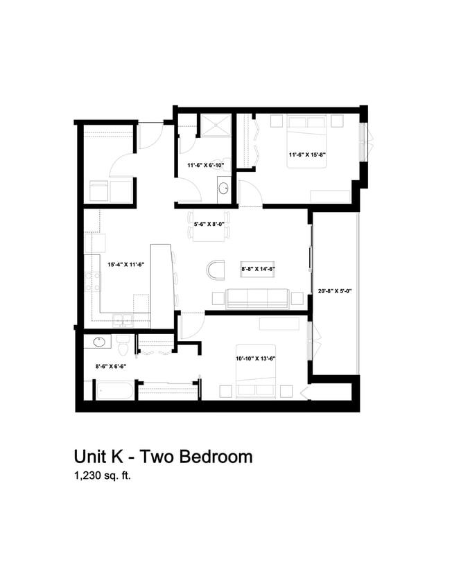 Floor Plan - Unit K