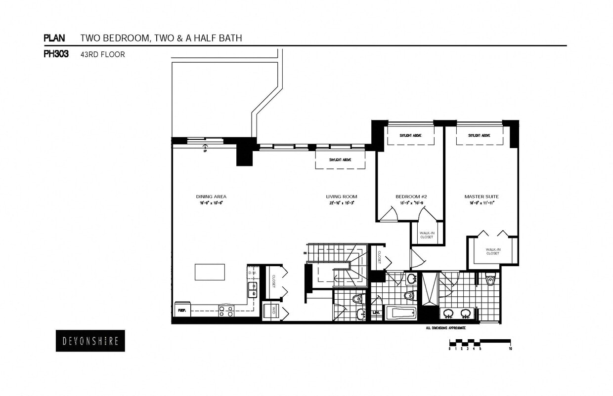 Floor Plan - 2 Bed_2 Bath Penthouse-ph303