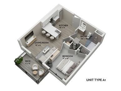 A1 - 507 Sq. Ft. - A1