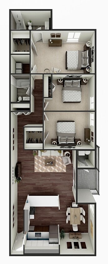 Floor Plan - 3 Bed 2 Bath