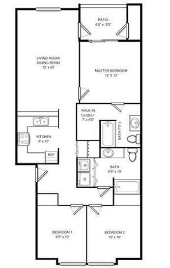 Floor Plan - Three Bedroom