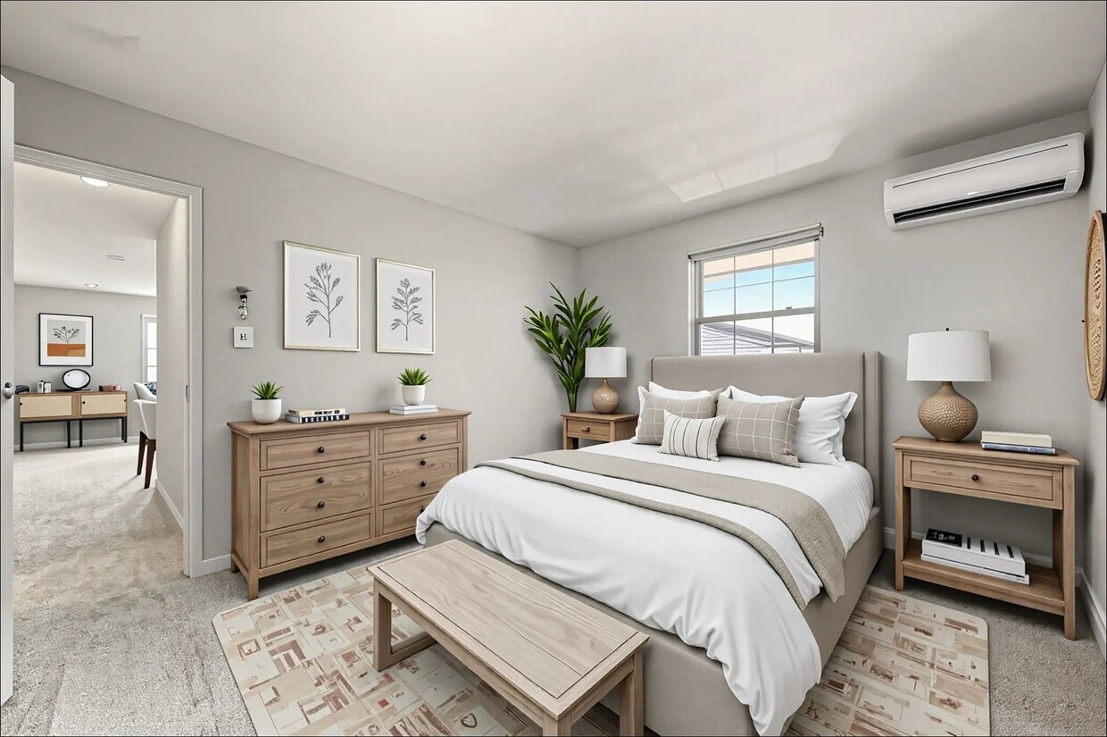 Floor Plan - Henderson Townhome | 2 Bedroom, 1.5 Bath + Den