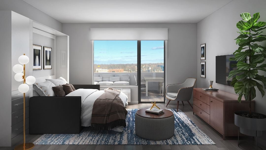 Floor Plan - Iris Studio Apartment 4-J FURNISHED