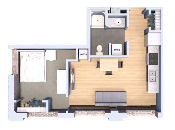 Floor Plan - Apt 219